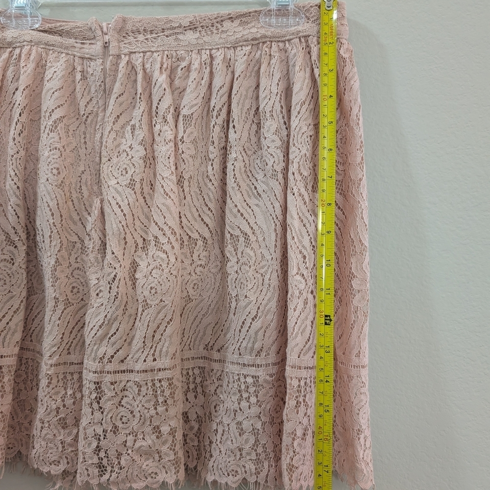 Xhilaration Blush Lace A-Line Skirt - Picture 4 of 6